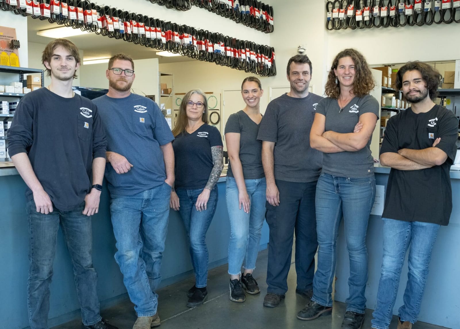 The Culver Pump & Motor team at the parts counter